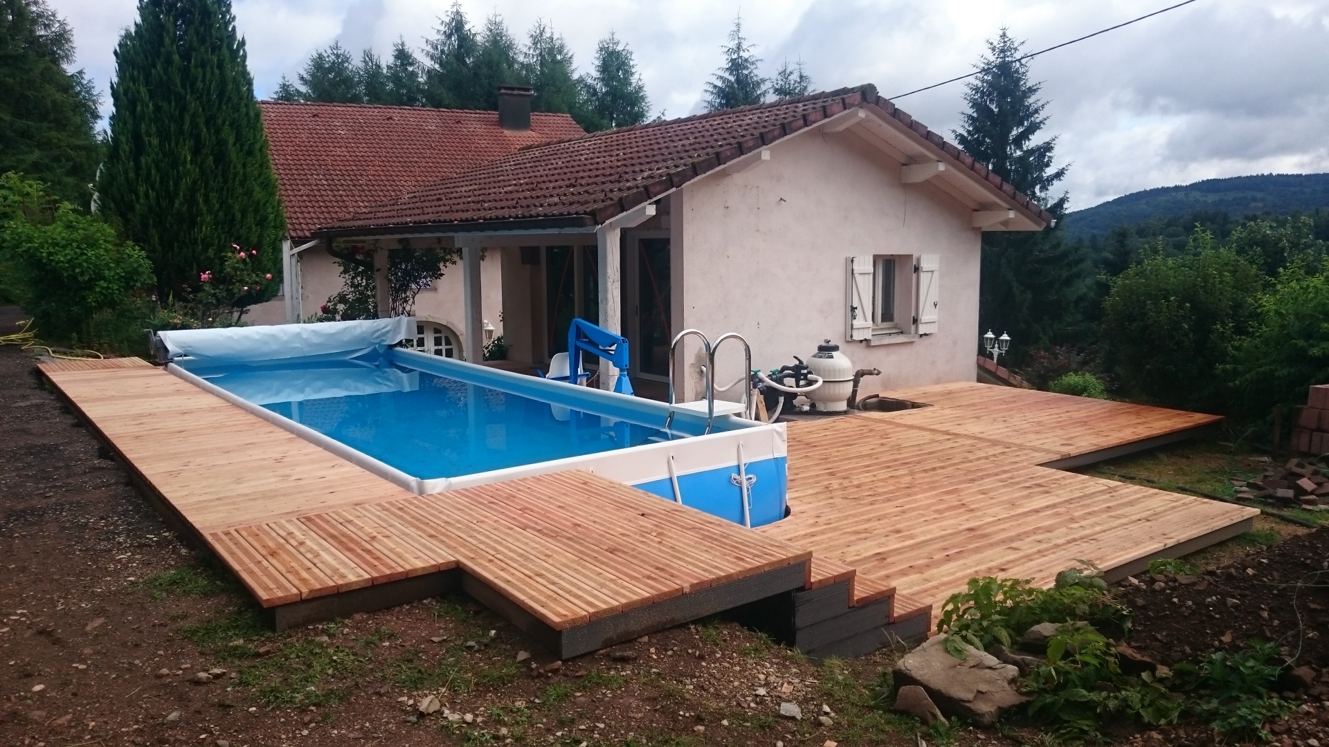 Terrasse dans les Vosges