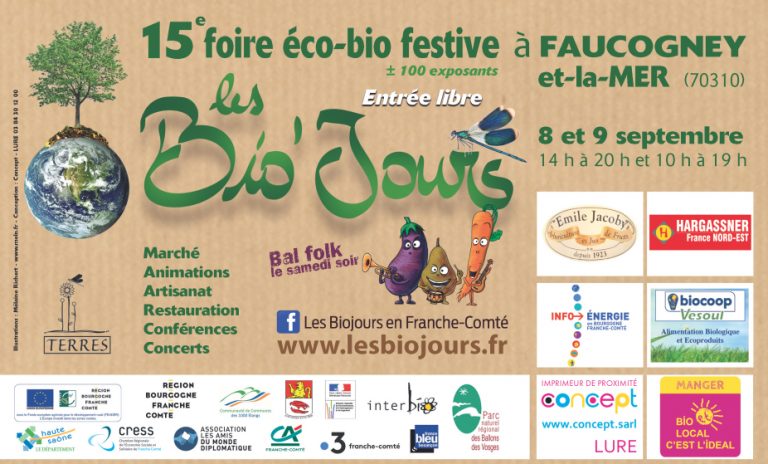 Présence à la foire les Bio’Jours à Faucogney